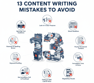 Read more about the article 13 Content Writing Mistakes to Avoid